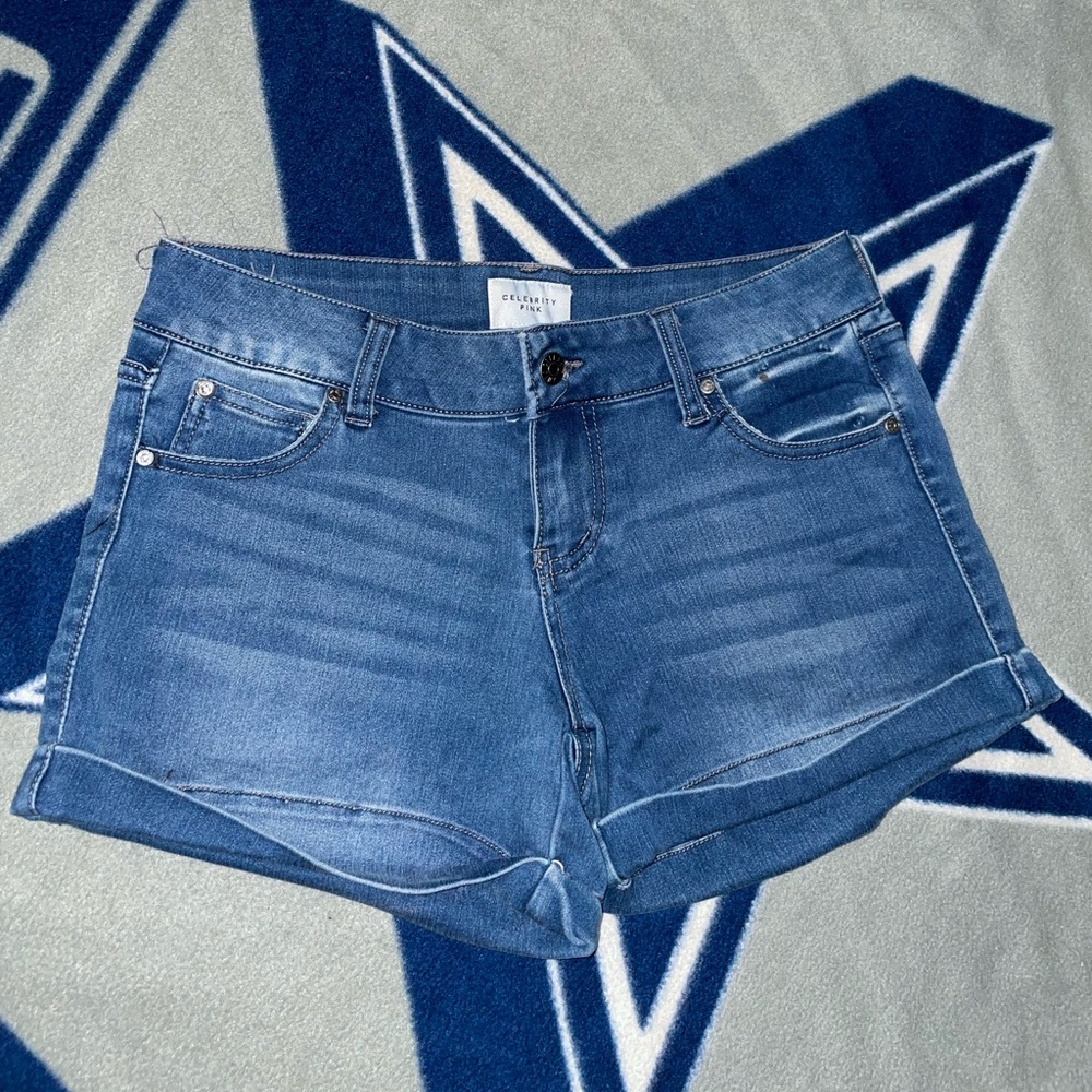 Celebrity Pink Classic Blue Jean Shorts size 3 juniors